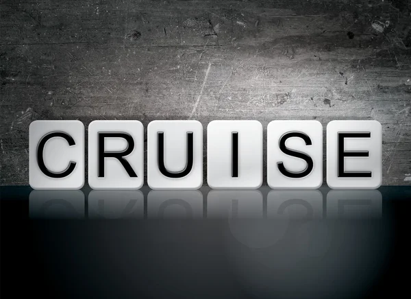 Cruise Tiled Letters Concept and Theme — Stock fotografie