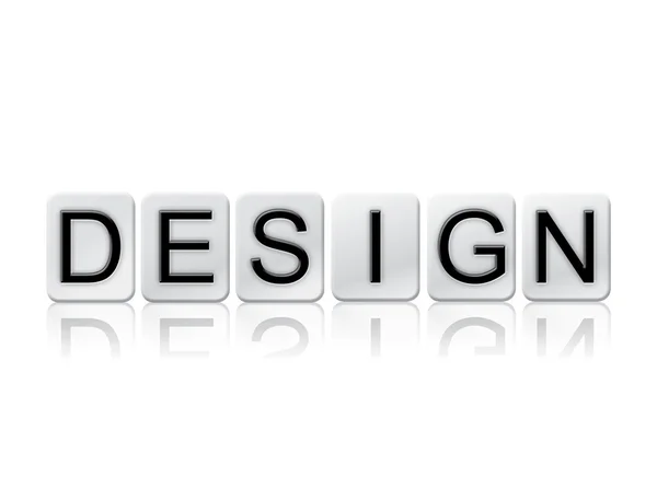 Design isolado Tiled Letters Conceito e tema — Fotografia de Stock
