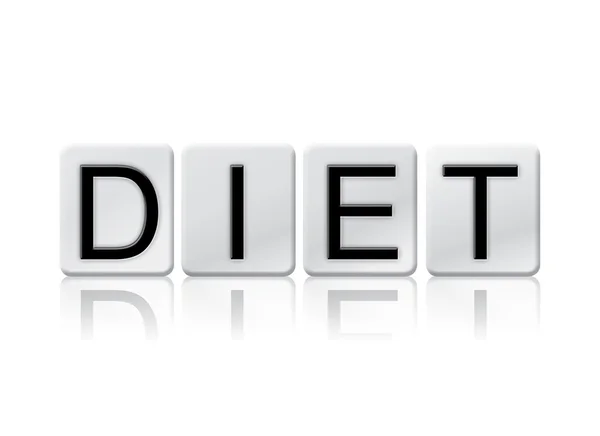 Diet Isolated Tiled Letters Concept and Theme — Stock Photo, Image