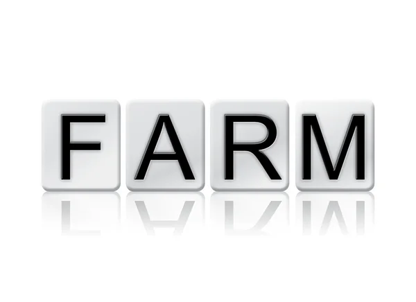 Farm Isolated Tiled Letters Concept and Theme — Stockfoto