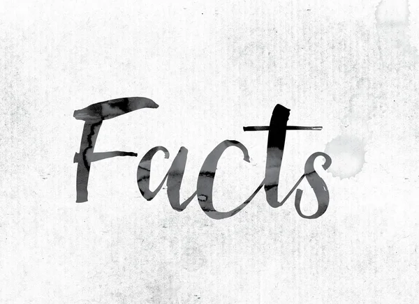 Facts Concept Painted in Ink — Stockfoto