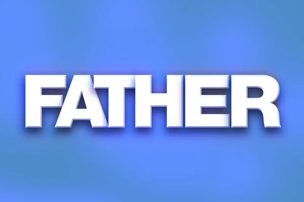 Father Concept Colorful Word Art — Stock fotografie