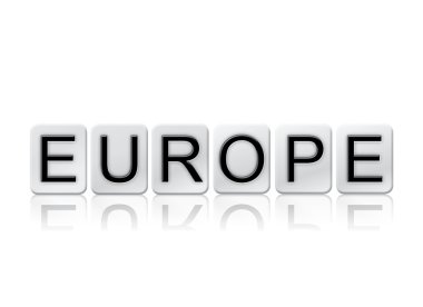 Europe kiremitli harfler izole kavramı ve Tema