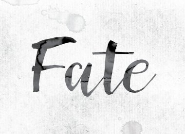 Kader kavramı mürekkeple boyalı