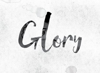 Zafer kavramı mürekkeple boyalı