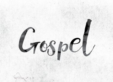 Mürekkeple boyalı Gospel kavramı