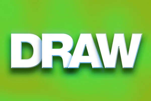 Draw Concept Colorful Word Art — Stock fotografie