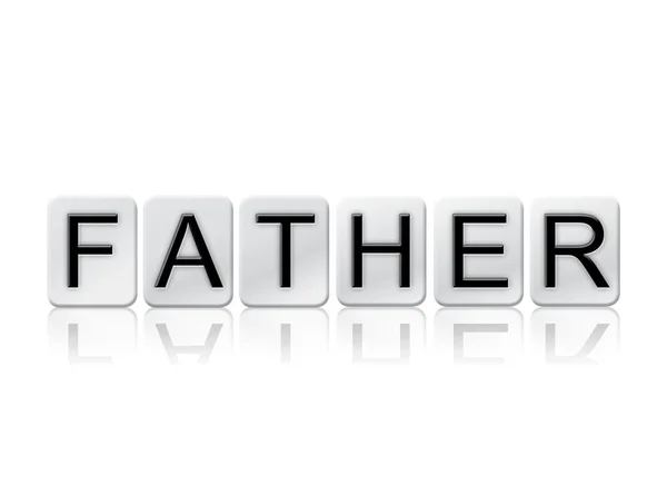 Father Isolated Tiled Letters Concept and Theme — Φωτογραφία Αρχείου