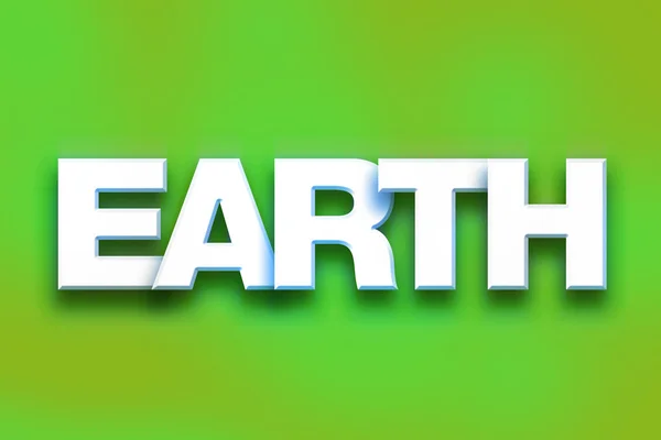 Earth Concept Colorful Word Art — Stock Photo, Image