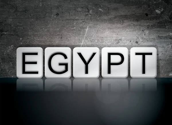 Egito Tiled Letters Conceito e tema — Fotografia de Stock