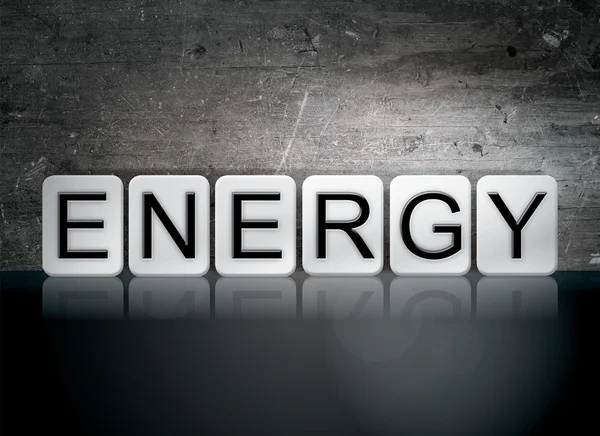 Energy Tiled Letters Concept and Theme — Stock Photo, Image