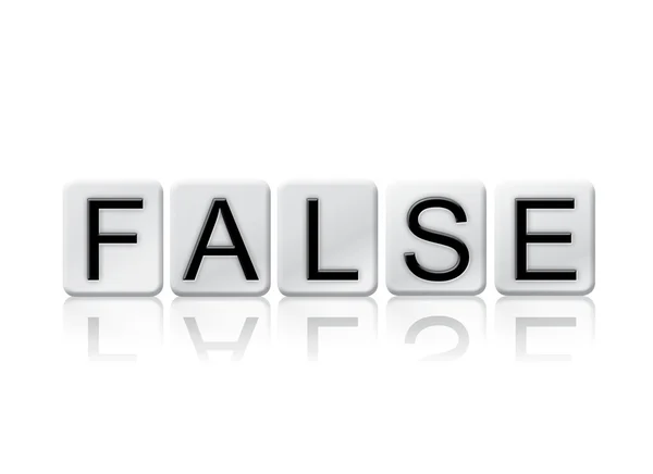 False 격리 기와 편지 개념 및 테마 — 스톡 사진