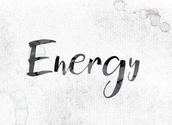 Energy Concept Painted in Ink — Φωτογραφία Αρχείου