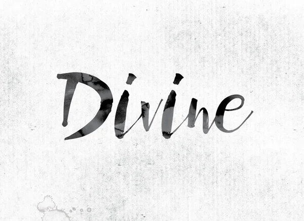 Divine Concept Painted in Ink — Stock fotografie