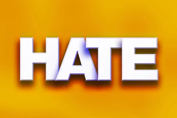 Hate Concept Colorful Word Art — Stock Photo, Image