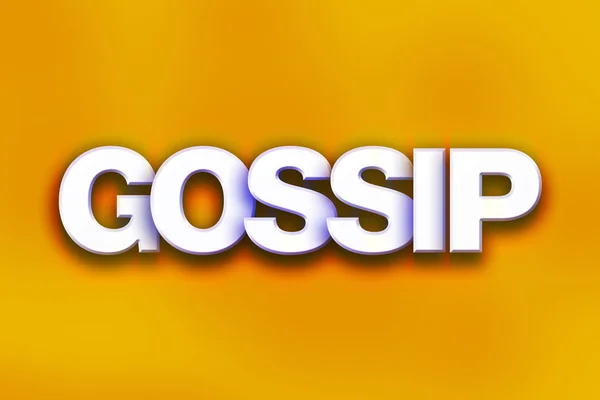 Gossip Concepto Colorido Palabra Arte —  Fotos de Stock