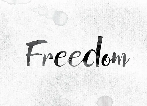 Freedom Concept Painted in Ink — Stock Photo, Image