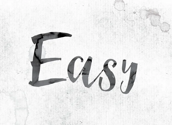 Easy Concept Painted in Ink — Stock Photo, Image