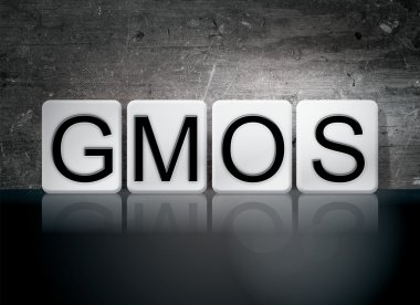 GMOs Tiled Letters Concept and Theme clipart