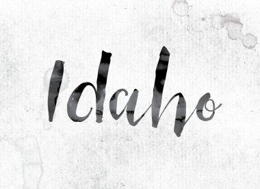 Mürekkeple boyalı Idaho kavramı