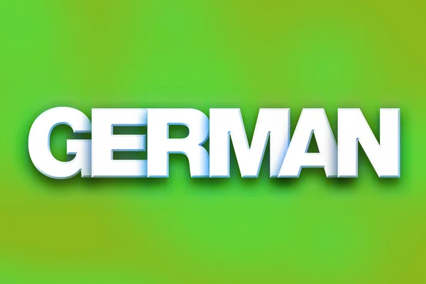 German Concept Colorful Word Art — ストック写真