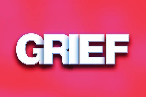 Grief Concept Colorful Word Art — Stock fotografie