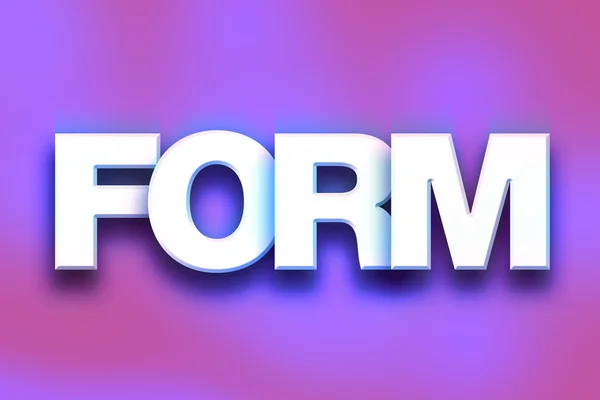 Form Concept Colorful Word Art — Φωτογραφία Αρχείου