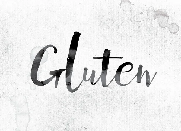 Gluten Concept geschilderd in inkt — Stockfoto