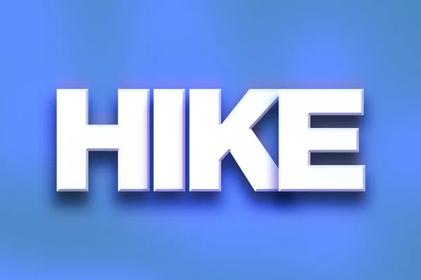 Hike Concept Colorful Word Art — ストック写真