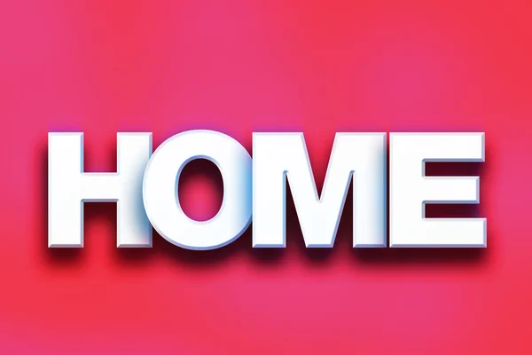 Home Concept Colorful Word Art — Stock Photo, Image