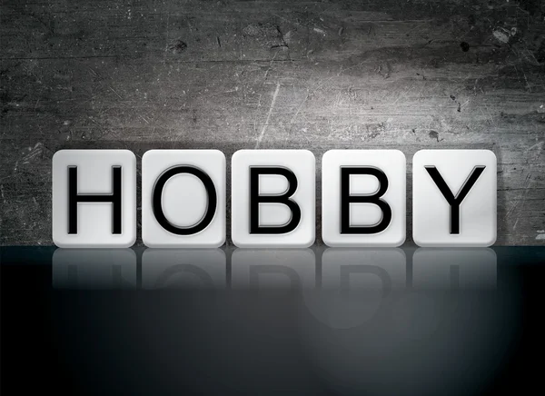 Hobby Azulejos Letras Concepto y Tema —  Fotos de Stock