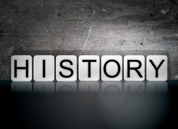History Tiled Letters Concept and Theme — Φωτογραφία Αρχείου