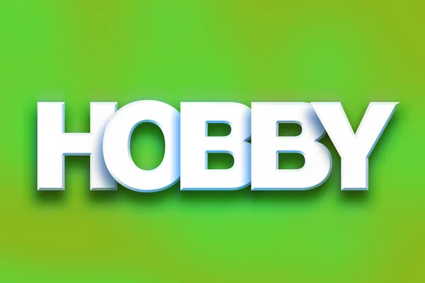 Hobby Concept Colorful Word Art — Φωτογραφία Αρχείου