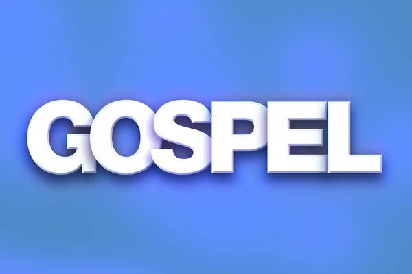 Evangelie Concept kleurrijke WordArt — Stockfoto