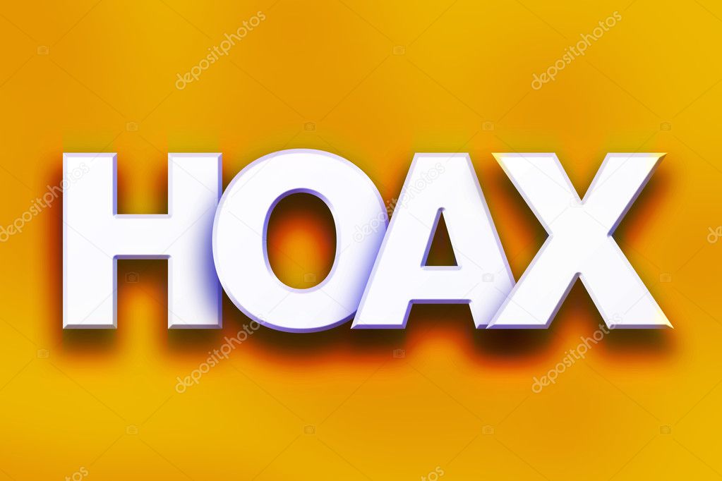 Hoax Concept Colorful Word Art