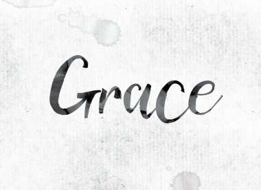Grace kavramı mürekkeple boyalı