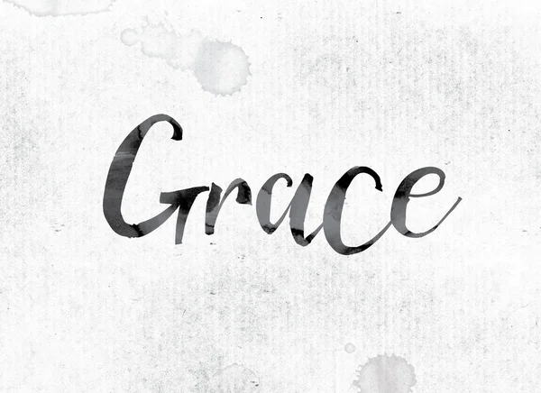 Grace Concept Painted in Ink — Stock fotografie