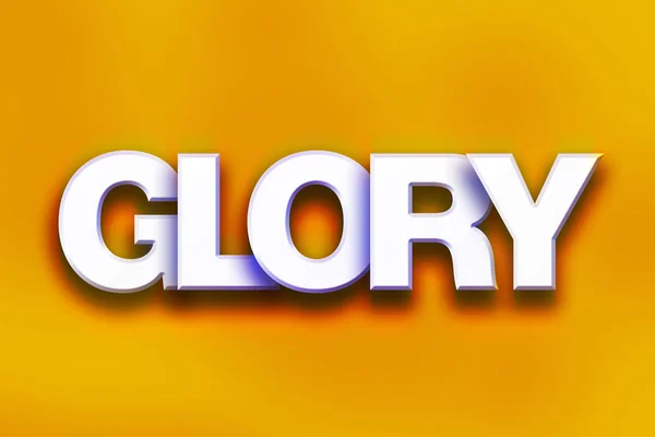 Glory Concept Colorful Word Art — Stock fotografie