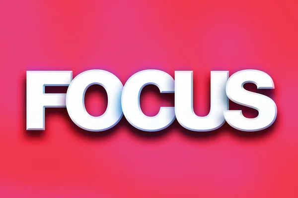 Focus Concept Colorful Word Art — ストック写真