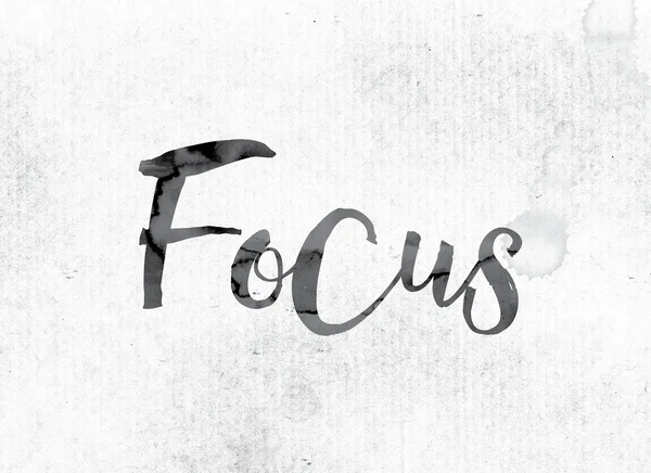 Focus Concept geschilderd in inkt — Stockfoto