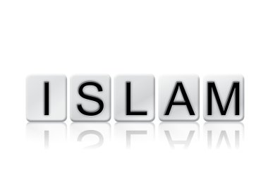 Islam kiremitli harfler izole kavramı ve Tema