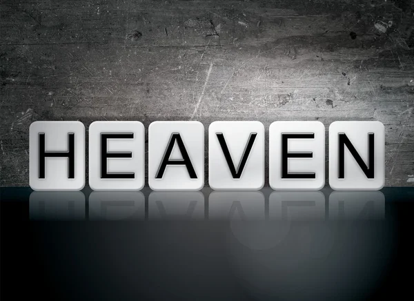 Heaven Tiled Letters Concept and Theme — Stockfoto