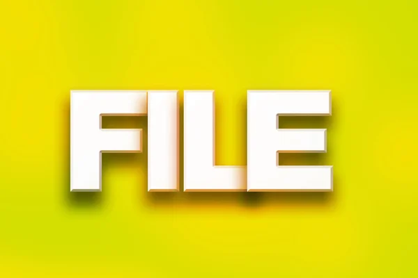 File Concept Colorful Word Art — Stock Photo, Image