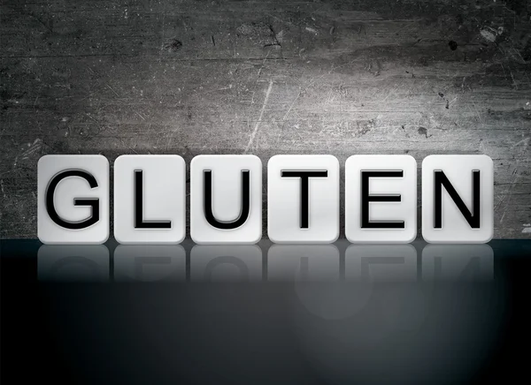 Gluten betegeld Letters Concept en thema — Stockfoto