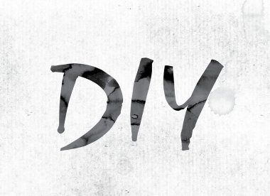 DIY kavramı mürekkeple boyalı
