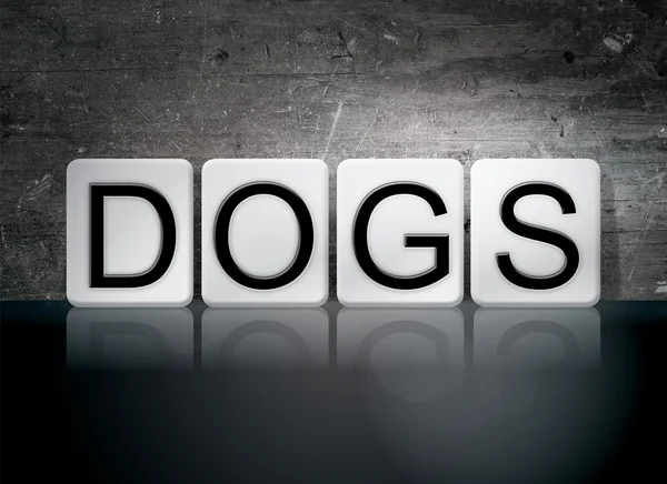 Dogs Tiled Letters Concept and Theme — Φωτογραφία Αρχείου