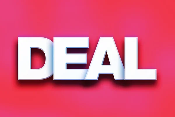 Deal Concept Colorful Word Art — Stock Photo, Image