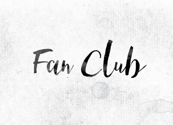 Fanclub Concept geschilderd in inkt — Stockfoto