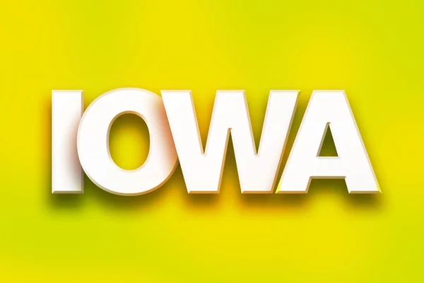 Iowa Concepto Colorido Word Art —  Fotos de Stock