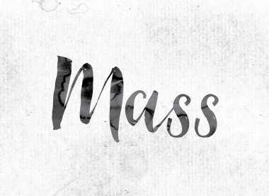 Kitle kavramı mürekkeple boyalı